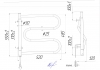 Полотенцесушарка електрична Mario Ласо-I 550x520 електр. - 2.3.0800.12.P