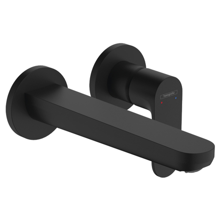 Hansgrohe 72528670 Rebris S Зовнішня частина змішувача д/раковини зі стіни, чорний матовий