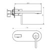 Devit 8411X110 LAGUNA Змішувач прихованого монтажу д/раковини