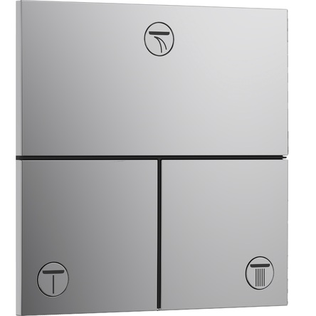 Hansgrohe 15573000 HG ShowerSelect Comfort E Перемикач режимів прихованого монтажу на 3 режими, хром