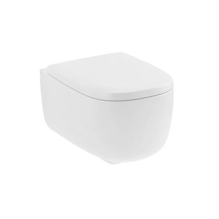 Унітаз підвісний з кришкою Nic Design Ovvio 37,4 х53х28, 5 см, білий матовий (003479003_005437003)