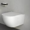 Унітаз підвісний Nic Design Pin 55 х 37 см з кришкою, білий глянець (003709001/005712001)
