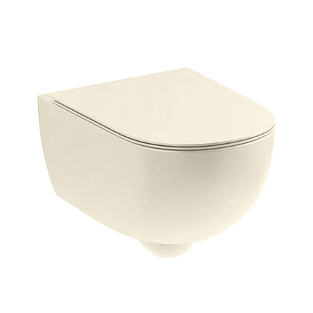Унітаз підвісний з кришкою Nic Design Pin, Vaniglia matt (003709056_005712056)