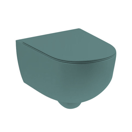 Унітаз підвісний Nic Design Pin, з кришкою Soft-Close, Aloe matt (003709063_005712063)