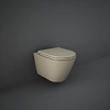 Rak ceramics RSTSC3901514+ RST23514A FEELING Унітаз підвісний з кришкою Duroplast, SLIM, Soft Close, Quick Release, Rimless, Matt Cappuccino