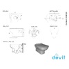 Devit 3120123 COMFORT NEW Унітаз підвісний + кришка softclose тонка (2 уп)
