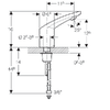 Geberit 116.145.21.1 HyTronic 185 змішувач безконтактний