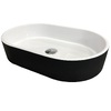 Adamant Умивальник BESTE black колір чорно-білий, 540x350 без отв. для змішувача та переливу