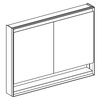 Geberit 505.835.00.2 Дзеркальна шафа Geberit ONE із нішею й функцією ComfortLight і двома дверима, зовнішній монтаж, 90х120см, Білий / Алюміній із порошковим покриттям