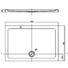 Devit FTR2323 COMFORT Піддон душовий, прямокут., 120х80, з сифоном