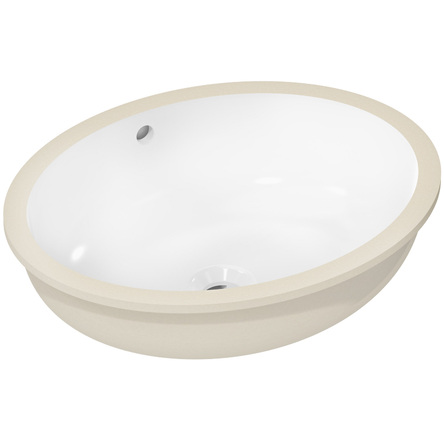 Hansgrohe 60152450 Xuniva D Раковина овальна під стільницю, з переливом 450 x 350, білий