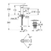 Grohe 33163003 PLUS Змішувач д/раковини S, хром, з донним клапаном Click