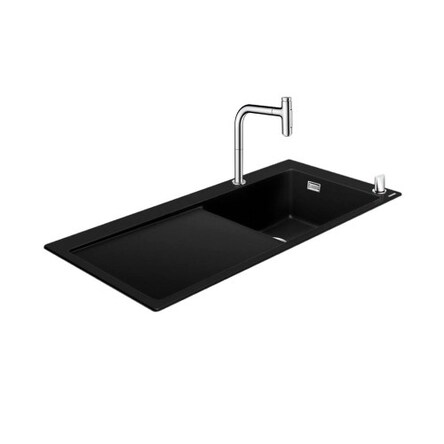 Hansgrohe C51--F450-08 кухонний комплект 450 select, мийка ввбудована зi змiшувачем, одноважiльним, з сушаркою для посуда злiва, хром - 43219000