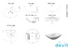 Devit 1110123 COMFORT NEW Раковина без донного клапана 650x495x210