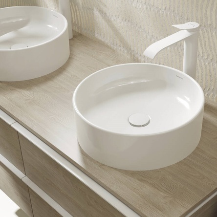 Hansgrohe 60164450 Xuniva S Раковина кругла без переливу, 400 x 400 мм, білий
