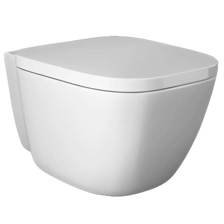 Rak ceramics EL13AWHA+ONSC0004 ONE Унітаз підвісний з кришкою Duroplast, Soft Close, Rimless, білий