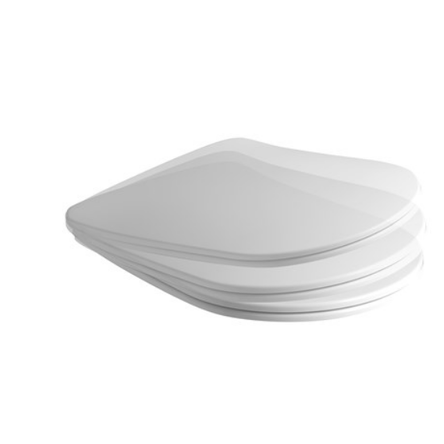 Kerasan 5391 30 Nolita Кришка д/унітазу SLIM, soft close, quick release, білий матовий