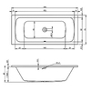 Devit 17075345 Comfort S Ванна 170x75 біла + ніжки 207093