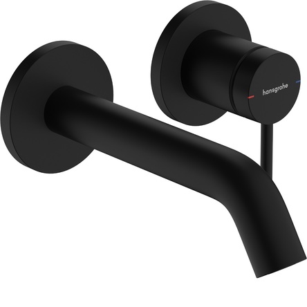 Hansgrohe 73350670 HG Tecturis S Зовнішня частина змішувача для раковини зі стіни EcoSmart 16,5 cm, чорний матовий
