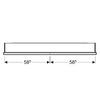Geberit 505.835.00.2 Дзеркальна шафа Geberit ONE із нішею й функцією ComfortLight і двома дверима, зовнішній монтаж, 90х120см, Білий / Алюміній із порошковим покриттям