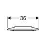Geberit 501.558.01.1 Selnova Comfort Cидіння (без кришки) для людей з обмеженими фізичними можливостями, Duroplast, колір білий