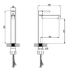 Devit 5050020B DO IT Високий змішувач для раковини, колір brushed gun metal
