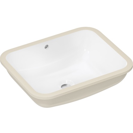 Hansgrohe 60154450 Xuniva Q Раковина прямокутна під стільницю, з переливом 450 x 350, білий