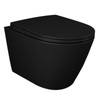 Rak ceramics RSTSC3901504 + RST23504A FEELING Унітаз підвісний з кришкою Duroplast, SLIM, Soft Close, Quick Release, Rimless, чорний матовий