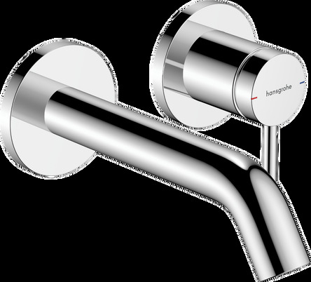 Hansgrohe TECTURIS S змішувач для умивальника, настінний одноважільний, СМ, колір хром - 73350000