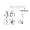 Paffoni KITLIG015CR LIGHT Комплект душової системи, хром