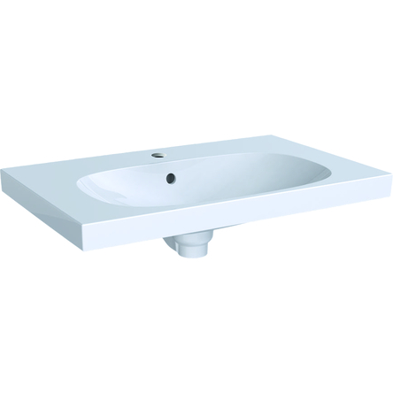 Geberit 500.622.01.2 Geberit Acanto Умивальник 75см, з отвором, з переливом, білий