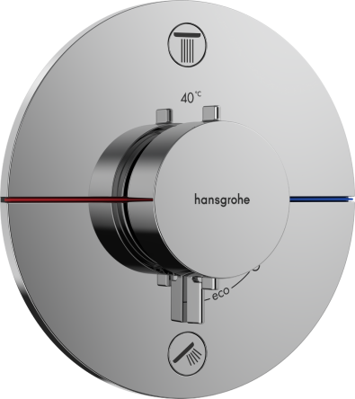 Hansgrohe SHOWER SELECT COMFORT S термостат для 2х споживачів, СМ, колір хром - 15554000