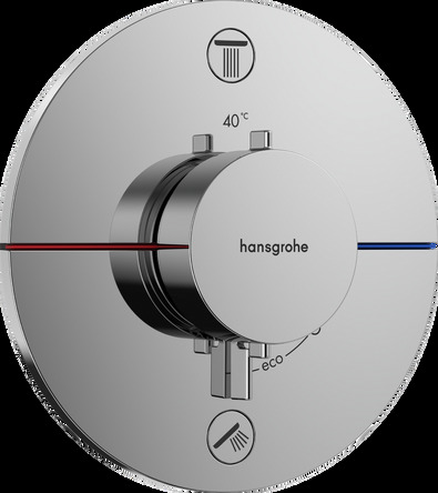 Hansgrohe SHOWER SELECT COMFORT S термостат для 2х споживачів, СМ, колір хром - 15554000