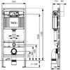 9400400 Комплект TECE base (модуль+панель змиву TECEbase білий+кріплення) (1 сорт)