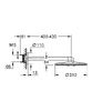 Grohe 22123KF0 RSH SmartActive 310 Верхній душ з кронштейном на 2 режими, чорний