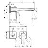 Hansgrohe 32526670 Metropol Зовнішня частина змішувача д/раковини