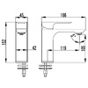 Devit 5040010 QUADRA Змішувач для раковини, хром