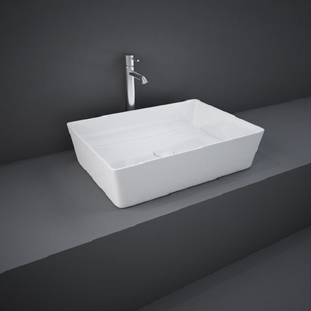 Rak ceramics FEECT5000500A FEELING Раковина на стільницю, прямокутна, білий матовий, 50см