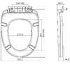 Devit 3013146/3013133/8190016 SMART/SHEFFIELD/ANTIQUE Кришка д/компакту 3010146, soft-close, з метал. кріпл