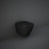 Rak ceramics RSTSC3901504 FEELING Кришка д/унітазу Duroplast, SLIM, Soft Close, Quick Release, чорний матовий