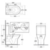 Rak ceramics RST17AWHA+RST10AWHA+RESC0004 RESORT Компакт, білий