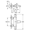 Grohe 1022032430 Grohtherm 800 Cosmopolitan Термостат для ванни, чорний матовий