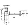 Devit SPCB-2007 Сифон д/раковини, колір brushed nickel