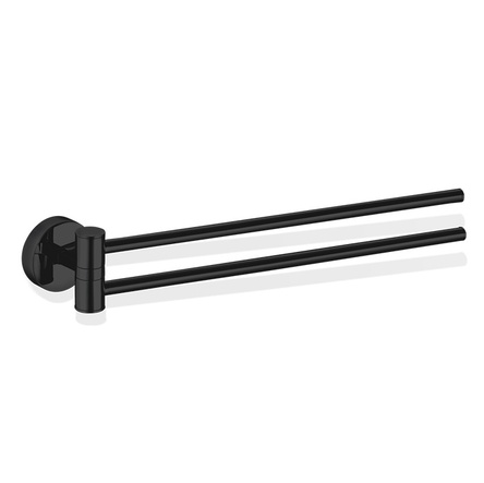 Тримач для рушників Decor Walther BA HTH2 BASIC подвійний, black matt (0531160)
