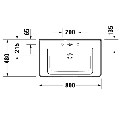 Duravit DE012101818 Тумба з умивальником D-Neo 800x790x480mm, білий матовий