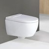Geberit 146.350.01.1 AquaClean Alba Підвісний унітаз-біде, покриття KeraTect, колір білий глянець, накладка біла