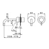 Devit 1501X140B ART Змішувач прихованого монтажу д/раковини, чорний матовий