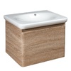 Devit 0020120WO FLY Тумба 60 з раковиною, колір дуба (2пак) NEW