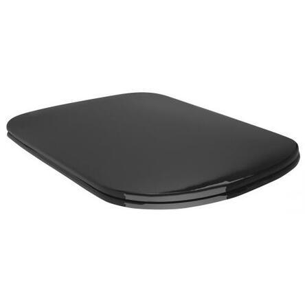 Kerasan 5191 31 Tribeca кришка для унітазу SLIM quick-fix, soft-close, петлі хром, чорний матовий