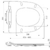 Devit 3113121 FRESH Кришка супер-тонка quick-fix soft-close для 3110121/3120121